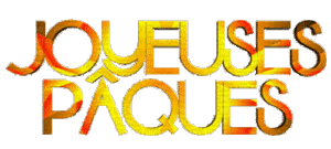 Gif animé joyeuses Pâques lapin